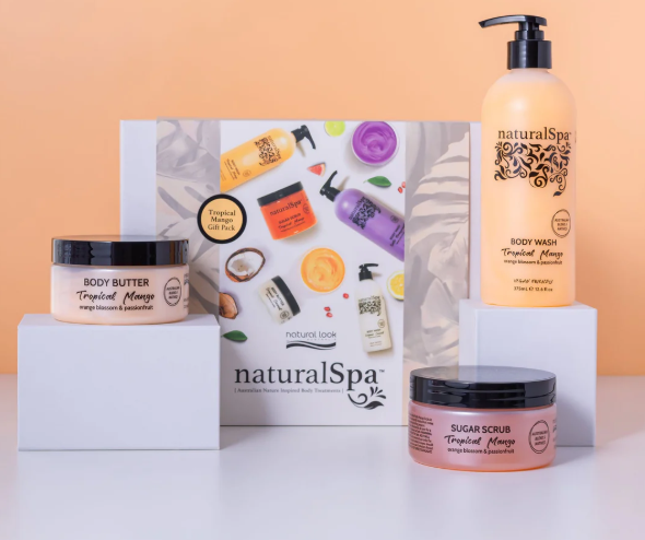 Natural Spa Fruit Extracts Tropical Mango Gift Pack